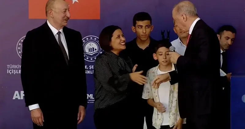 Erdoğan la vatandaş arasında anahtar teslim töreninde ilginç diyalog Sözcü Gazetesi