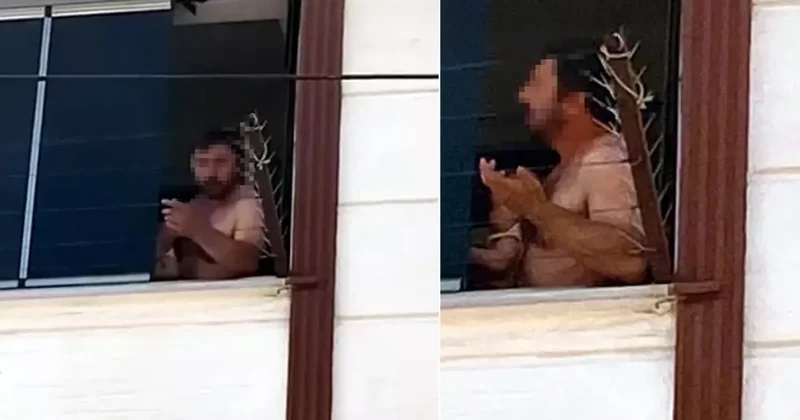 Böyle baba olmaz olsun! 4 aylık çocuğunu balkondan atmaya kalktı