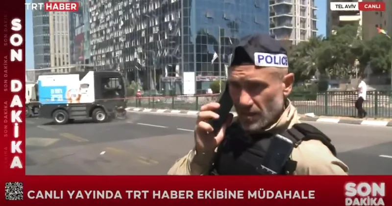 İsrail polisi TRT Haber canlı yayınını engelledi