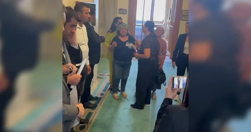 Zeytinlikler için TBMM ye gelen köylü sinir krizi geçirdi