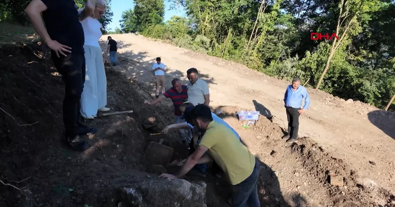 Yol çalışmasından tarih çıktı: Kurtarma kazısı başlatıldı