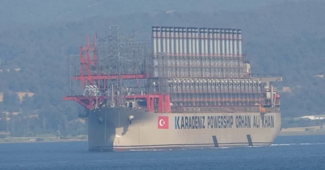 289 metrelik enerji gemisi, Çanakkale Boğazı ndan geçti Çanakkale Haberleri