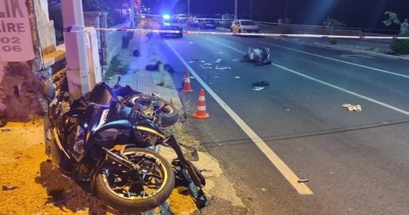 Bodrum da iki motosiklet çarpıştı: 2 ölü Son dakika haberleri