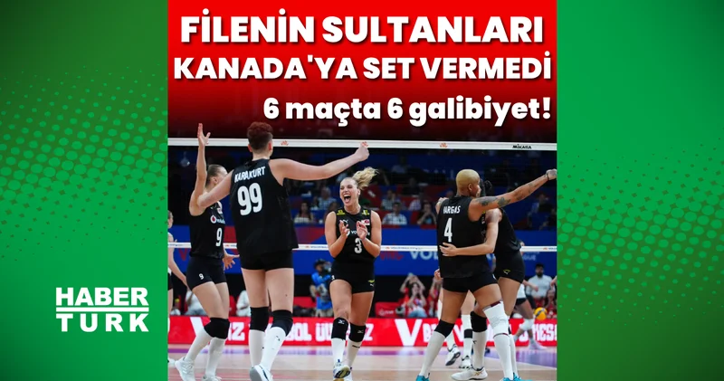 MAÇ SONUCU: Türkiye: 3 Kanada: 0 Voleybol Haberleri