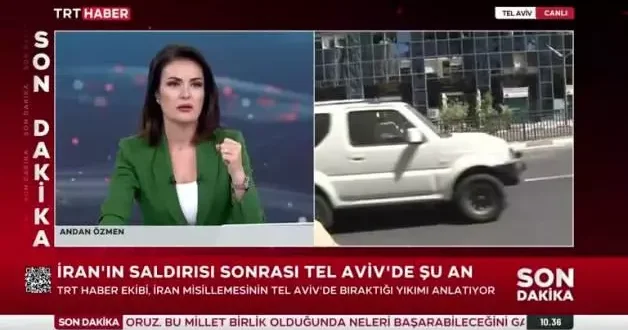 İsrail de TRT canlı yayınına müdahale edildi!