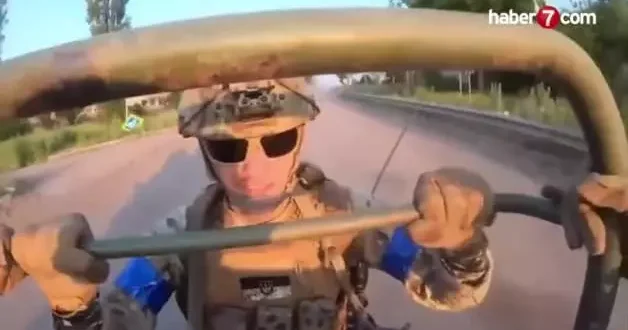 Ukraynalı asker, Rusya’nın FPV dron saldırısından saniyelerle kurtuldu