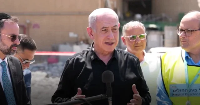 Netanyahu kamera karşısında ajitasyona girişti: Hastanemizi vuruyorlar VİDEO İZLE