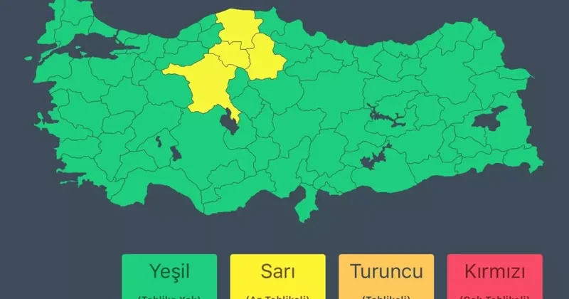 Ankara ve Çevresine Yağış Uyarısı