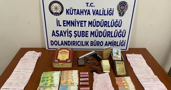 Kütahya’da üfürükçü operasyonu; 9 gözaltı
