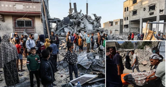 Katil İsrail in Gazze ye düzenlediği saldırılarda insani yardım bekleyen 38 Filistinli hayatını kaybetti Ortadoğu Haberleri
