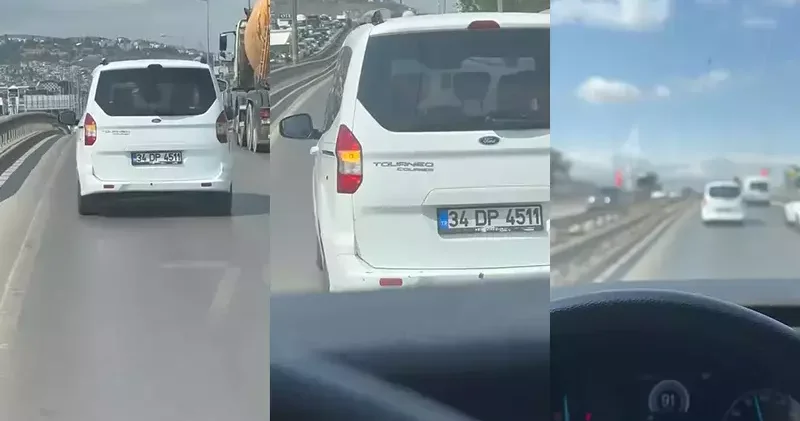 Hasta taşıyan ambulansa yol vermedi; o anlar kamerada