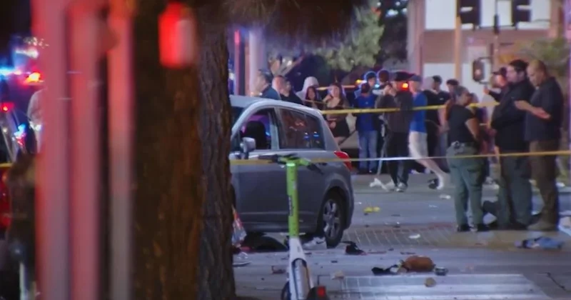 Los Angeles ta araç kalabalığa daldı: 20 kişi yaralandı 10 kişinin durumu ağır Sözcü Gazetesi