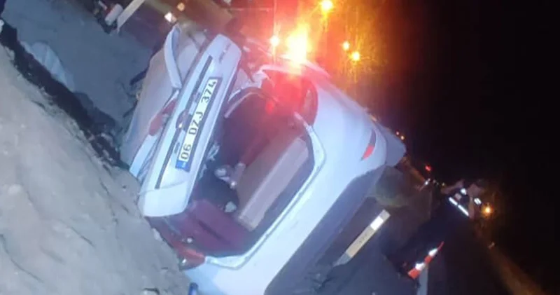 Kontrolden çıkan otomobil takla attı: 5 kişi yaralandı
