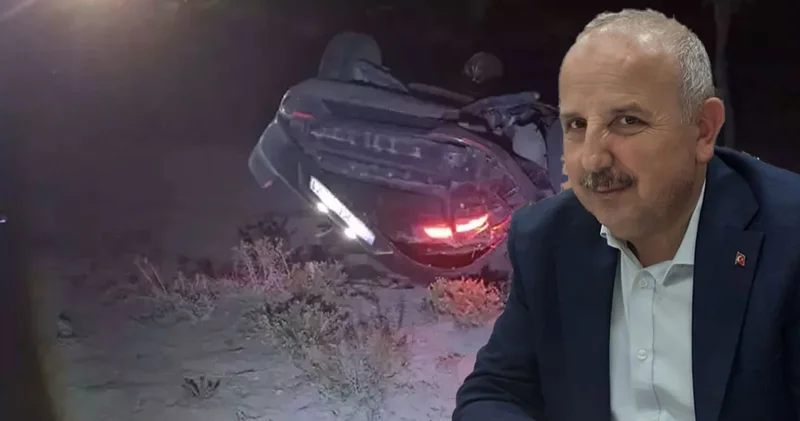 Belediye başkanının otomobili kaza yaptı