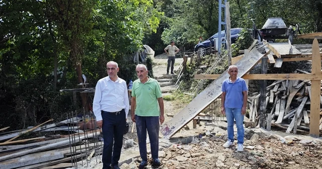 Yakakent te ihtiyaç sahibi aileye yeni ev yapılıyor Samsun Haberleri