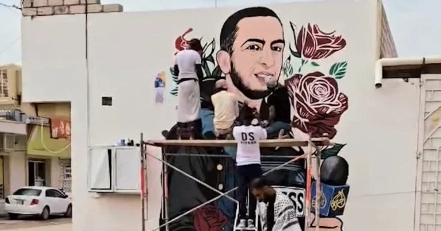 Gazze nin sesi Enes el Şerif’in portresi Yemen de duvara resmedildi VİDEO İZLE