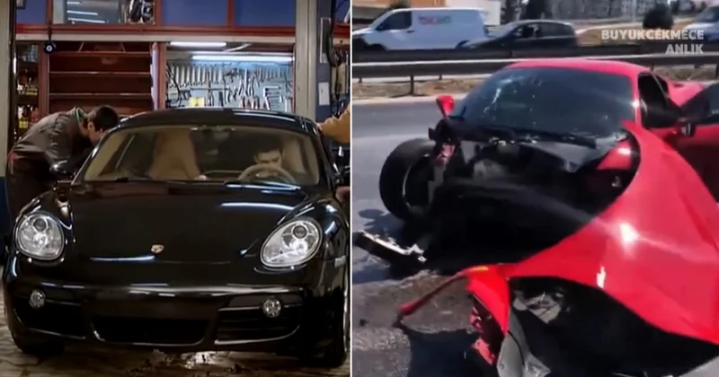 Ünlü dizi gerçek oldu! Sosyal medyada herkes 17 milyonluk Ferrari kazasını konuşuyor! Sözcü Gazetesi