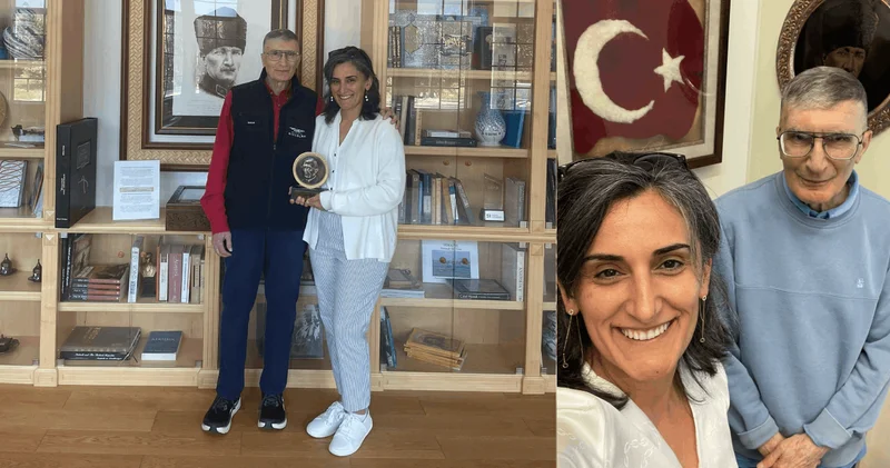 Aziz Sancar, Canan Dağdeviren ile ABD de buluştu