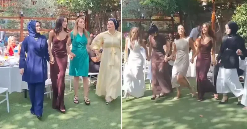 Nişanda horon şov: Hafsanur Sancaktutan ve Kubilay Aka piste çıktı