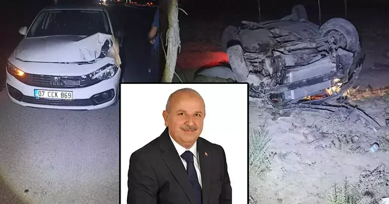 Keskin Belediye Başkanı Cönger in içinde bulduğu otomobil kaza yaptı: 3 yaralı