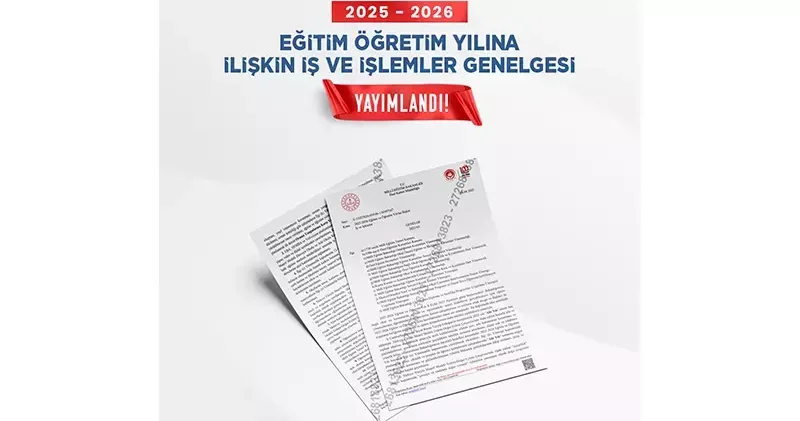 MEB den 2025 2026 eğitim ve öğretim yılına ilişkin genelge
