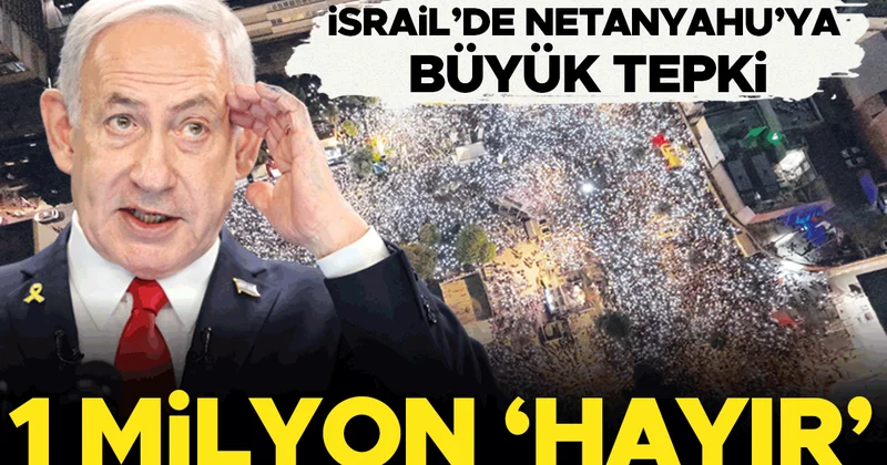 1 milyon İsrailli Gazze için meydanlara indi