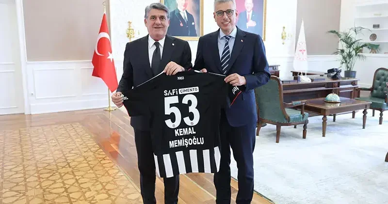 Bakan Memişoğlu, Beşiktaş Kulübü Başkanı Adalı’yı kabul etti
