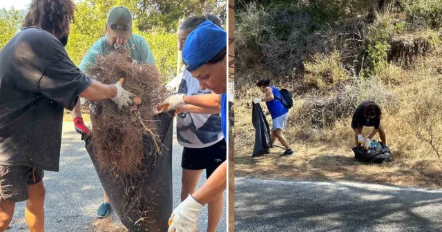 Marmaris’te çevre gönülleri topladıkları çöpleri satıp çöp torbası alıyor Muğla Haberleri