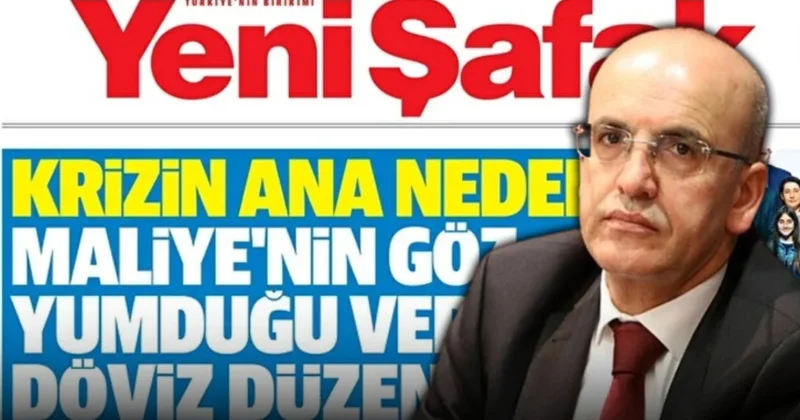 Yandaş Yeni Şafak yine Mehmet Şimşek e yüklendi Sözcü Gazetesi