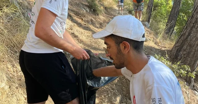 Fethiye de tarihi Likya Yolu nda temizlik yapıldı Muğla Haberleri