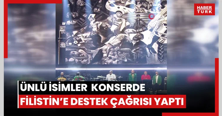 Birbirinden ünlü isimler İngiltere’deki konserde Filistin’e destek çağrısı yaptı