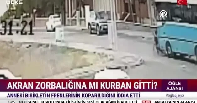 Halk otobüsünün çarptığı bisikletli çocuk ağır yaralandı