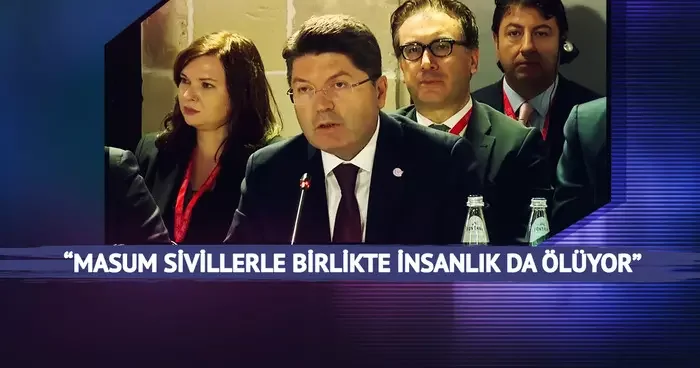 Bakan Tunç tan Avrupalı mevkidaşlarının önünde Gazze vurgusu: Masum sivillerle birlikte insanlık da ölüyor