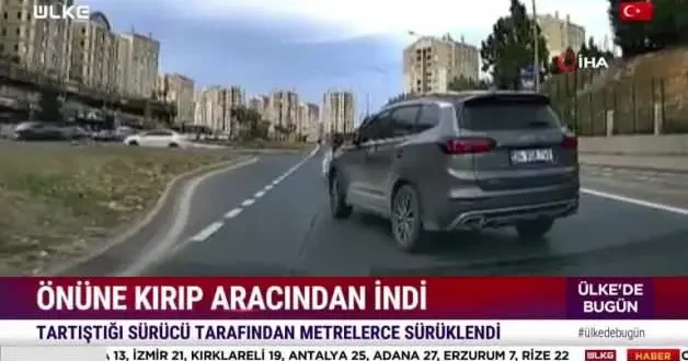 Başakşehir de yol verme kavgasında akıl almaz olay