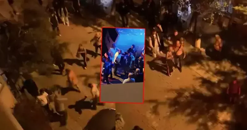 Kağıthane’de havai fişekli kutlamaya Babanızın yeri mi diye tepki gösteren çifti darbettiler