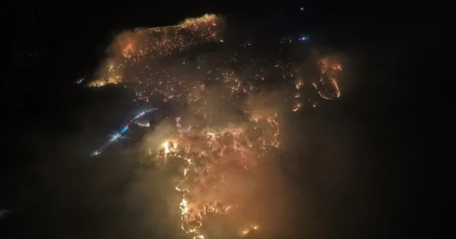Muğla’da alevli gece: 7 ayrı orman yangınından 4 ü söndürüldü 3’ü devam ediyor VİDEO İZLE