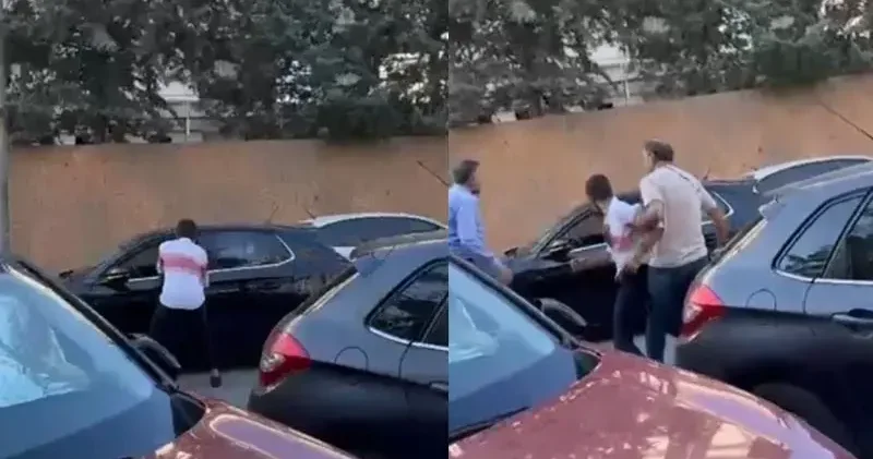 Bahçelievler de yol verme kavgası kamerada