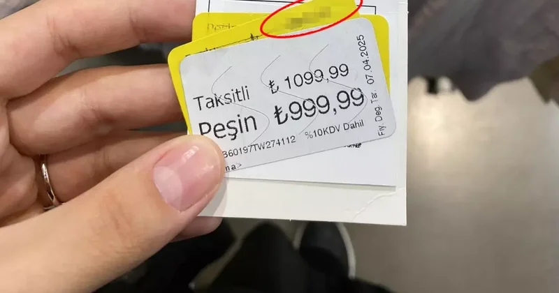 Vatandaş, mağazadaki etiket oyununu böyle ifşa etti: Resmen dolandırıcılık