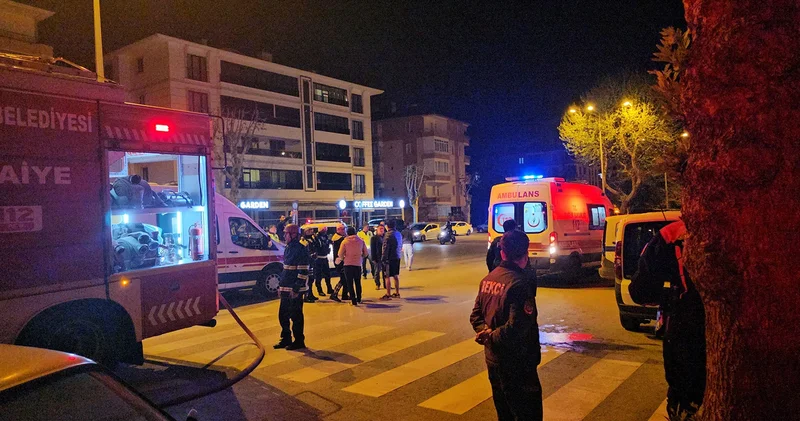 Çorum’da yangın! 3 ü polis 6 kişi dumandan etkilendi