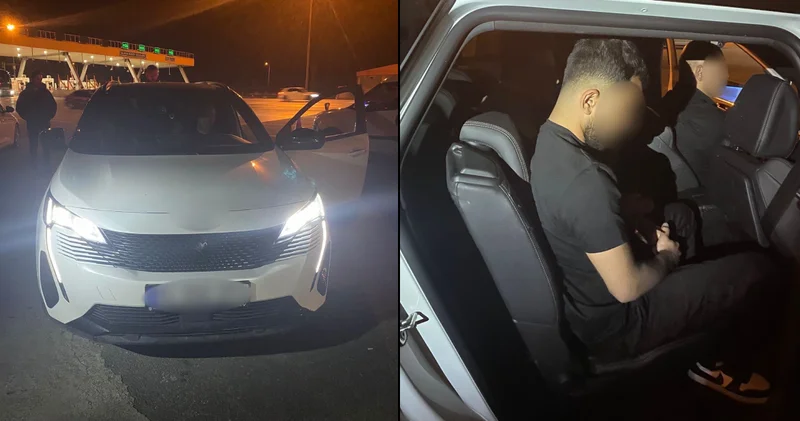 İstanbul İzmir Otoyolu nda bir arabada 9 kaçak göçmen yakalandı