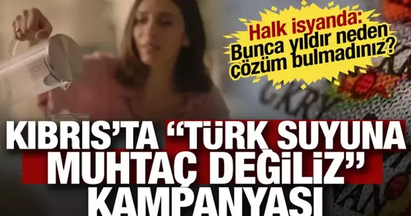 Güney Kıbrıs o video ile alarma geçti! Türk suyuna muhtaç olmamak için susuz kaldılar