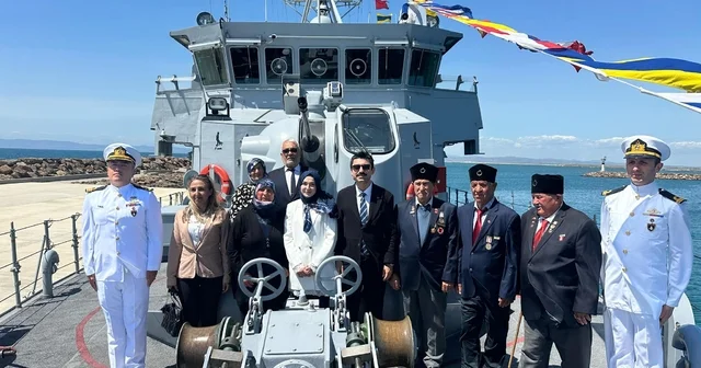 TCG Akçakoca mayın gemisi Enez Limanı nda ziyarete açıldı Edirne Haberleri