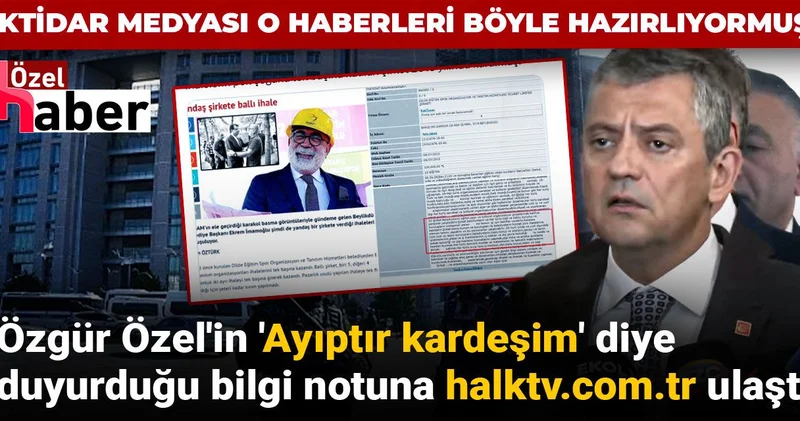İBB operasyonunda yeni skandal: İktidar medyasına tek elden bilgi notu gönderildi