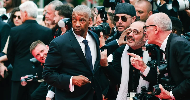 Denzel Washington ın kırmızı halıdaki gergin anları magazin haberleri