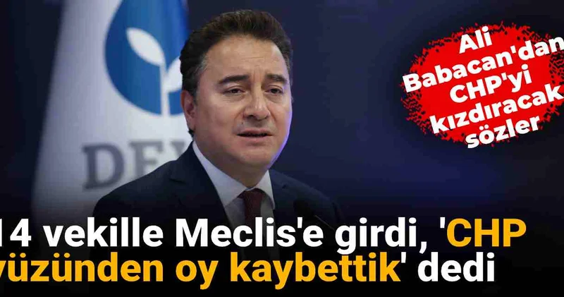14 vekille Meclis e girdi, CHP yüzünden oy kaybettik dedi