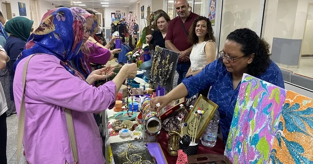 Alaşehir Hastanesinde el sanatları sergisi açıldı Manisa Haberleri