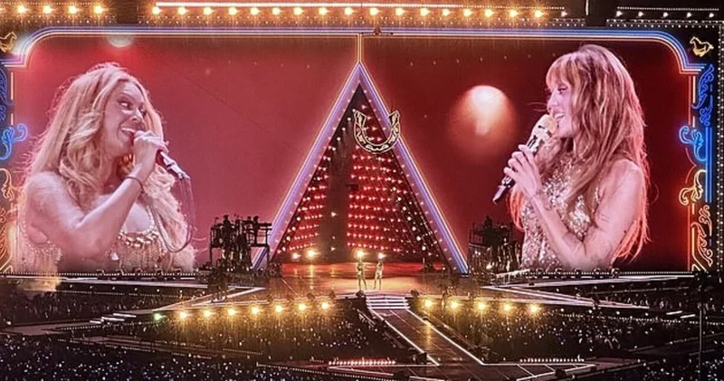 Beyonce konserinde Miley Cyrus sürprizi