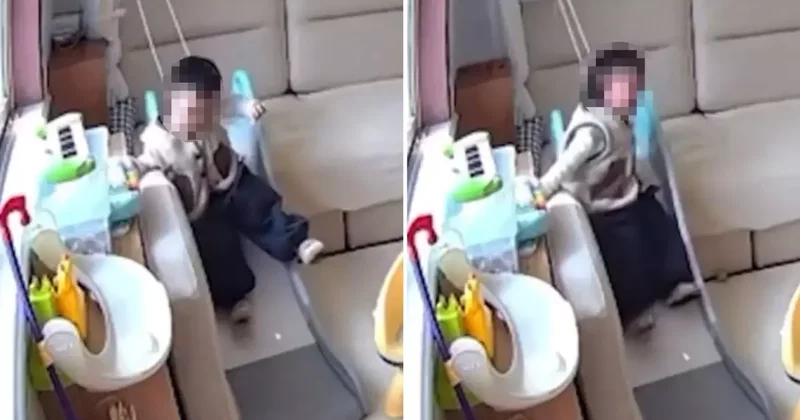Perde ipi küçük çocuğu hayattan koparıyordu! Dehşet anları kamerada