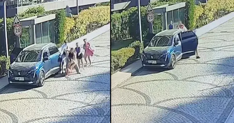 7 yaşındaki çocuk rezidansın önünden zorla araca bindirildi!