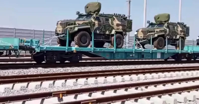 Marmaray hattından Avrupa ya zırhlı araç sevkiyatı! Vagonlar dolusu görüntülendi